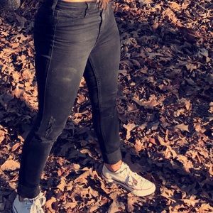 High Waisted Black Jeans